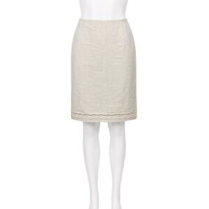 Preview Collection Linen Skirt 14 Beige Lined Minimalist Lagenlook Earthy Boho